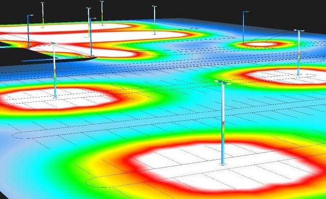 led light layout measurements