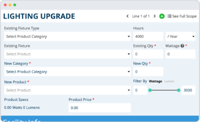 green lighting led savings roi calculator